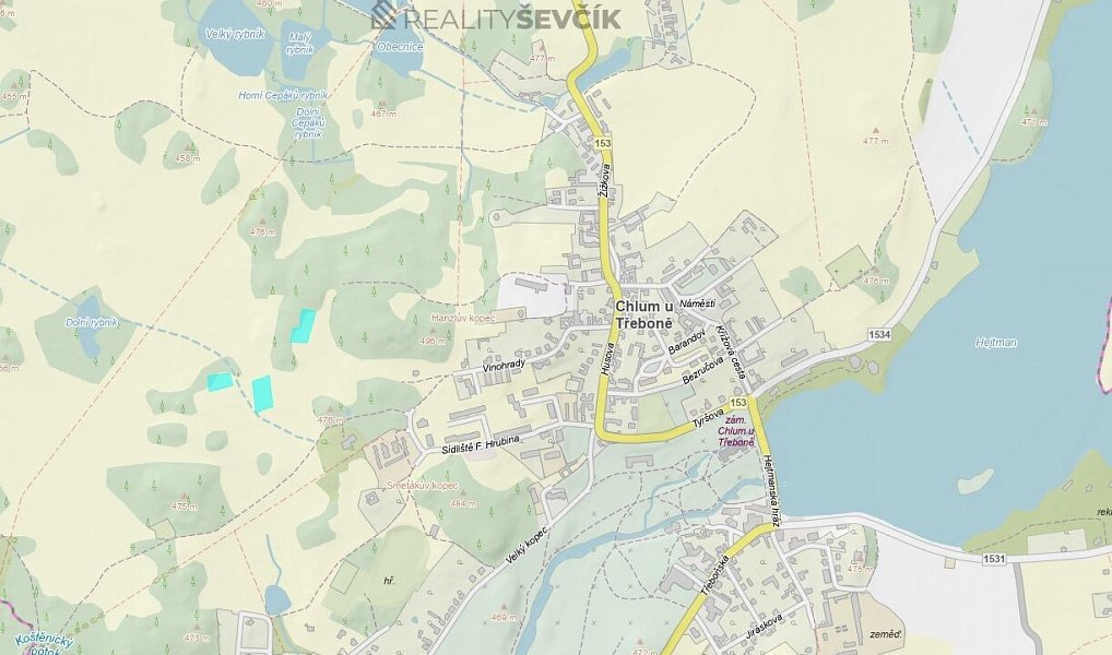 Prodej pole 6 663 m², Chlum u Třeboně – náhled fotky 3