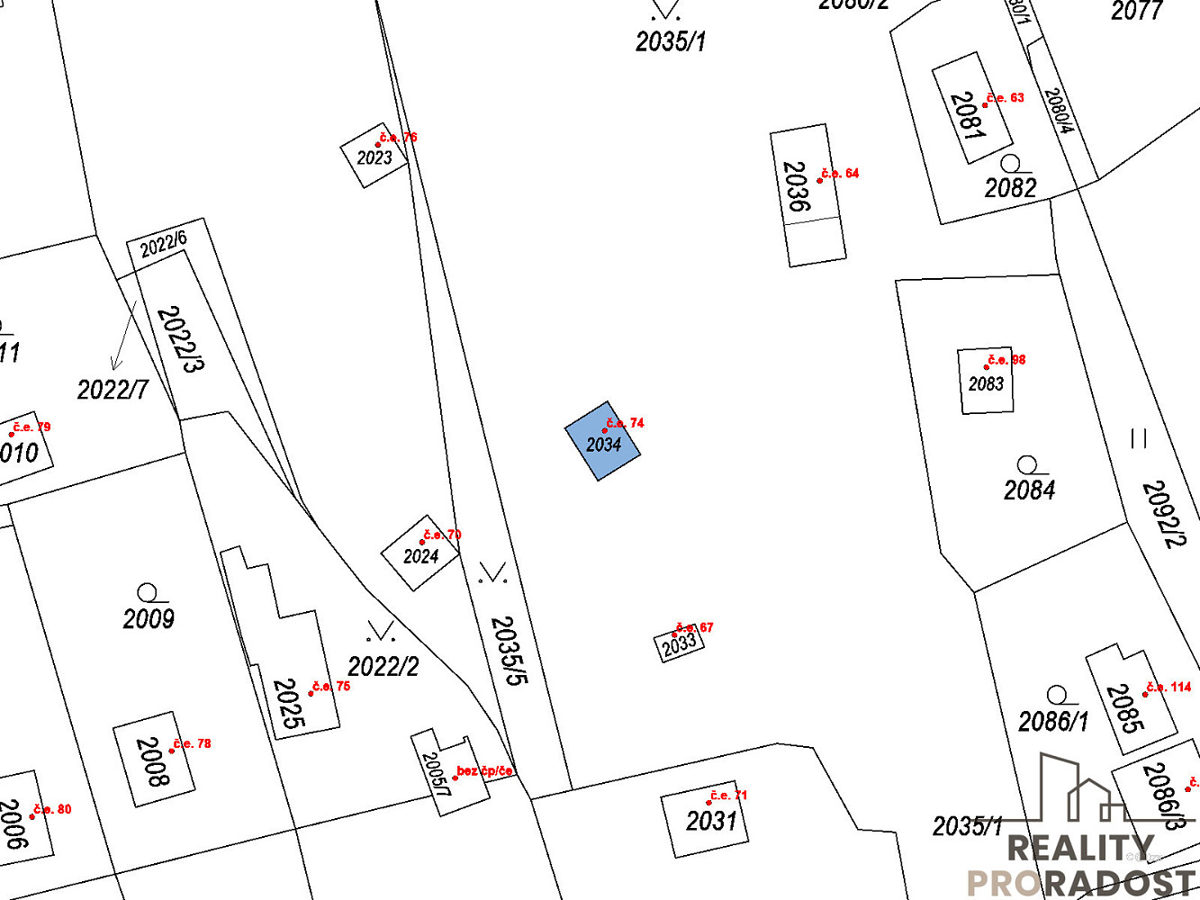 Prodej stavebního pozemku 4 500 m² – fotografie 3