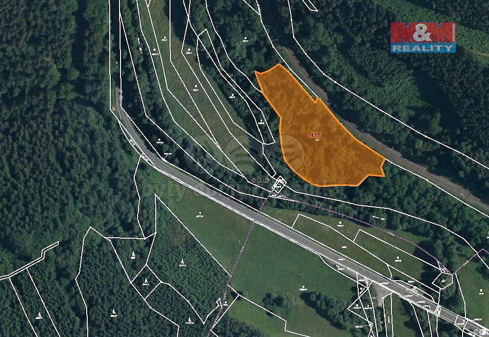 Prodej lesa, 8547 m², Lužná – pohled 5