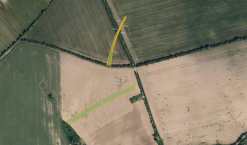 Prodej pozemku, 8685 m², Hodonín, Bukovany
