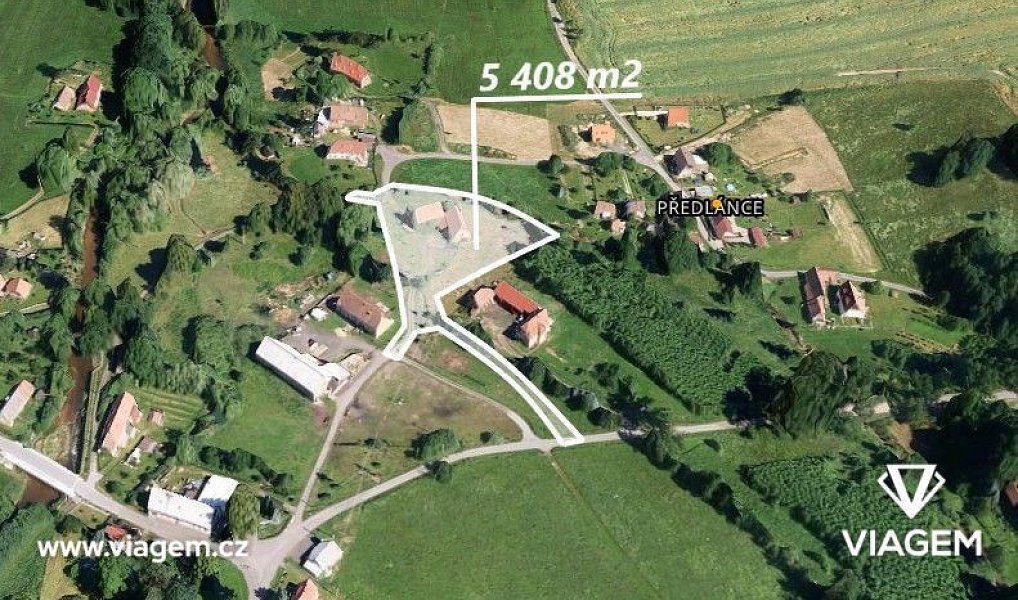 Prodej stavebního pozemku 5 408 m², Višňová – fotka 1 z 6
