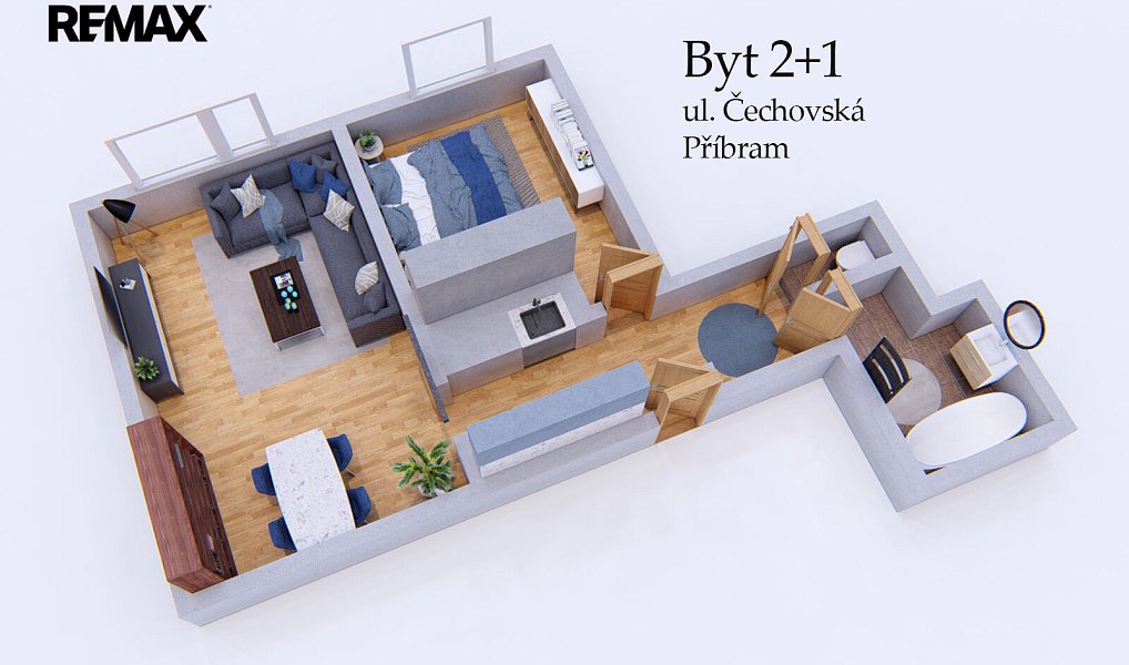 Prodej bytu 2+kk 44 m², Příbram – náhled fotky 22