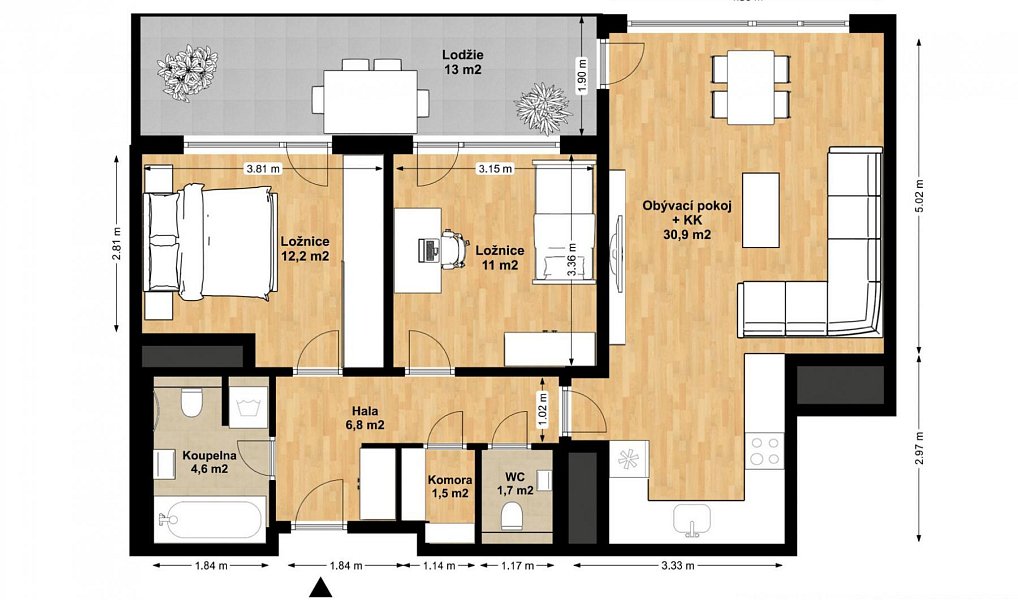 Prodej bytu 3+kk 85 m², Praha – náhled fotky 9