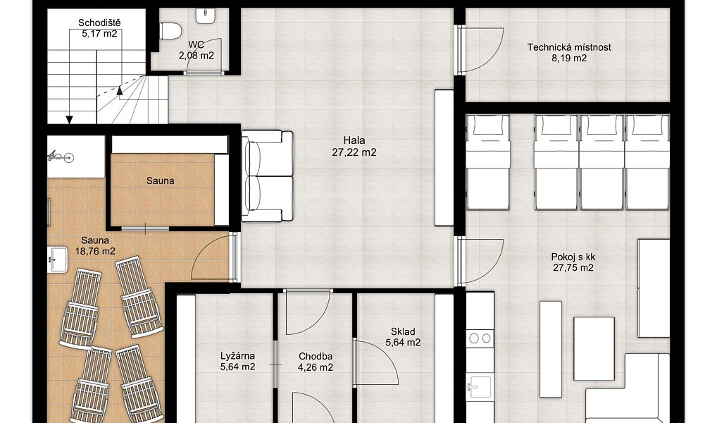 Prodej ubytovacího objektu 306 m², Kvilda – náhled fotky 24