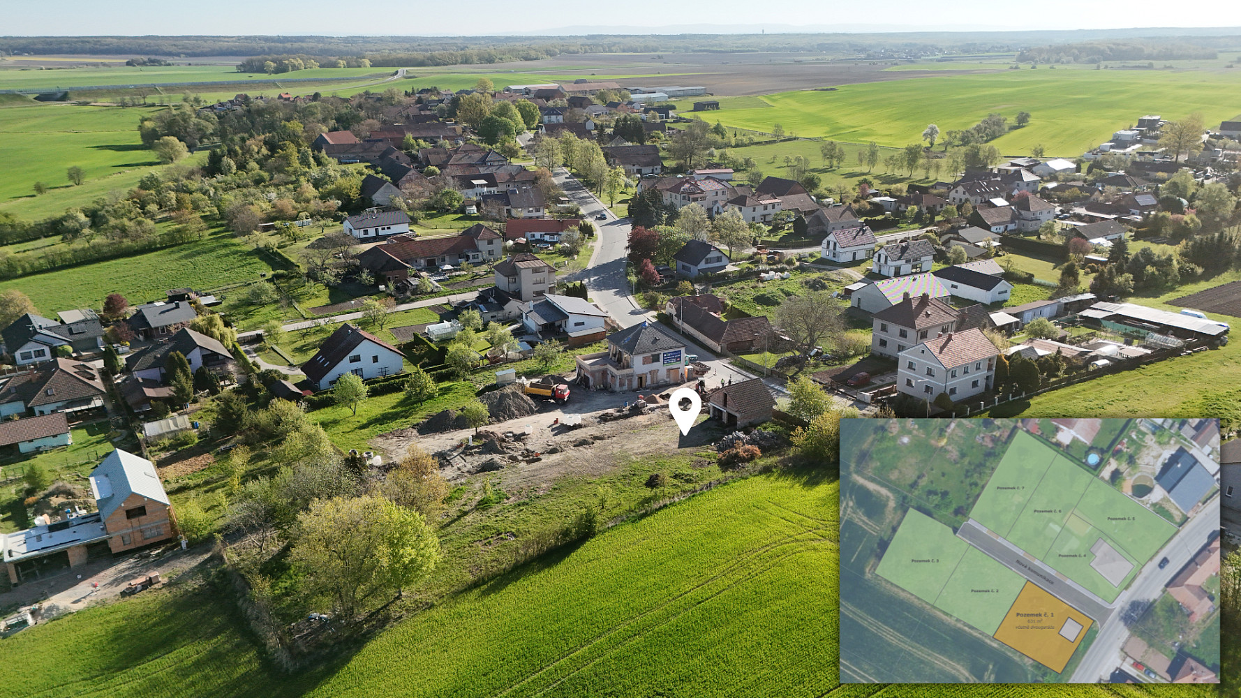 Prodej stavebního pozemku 631 m²