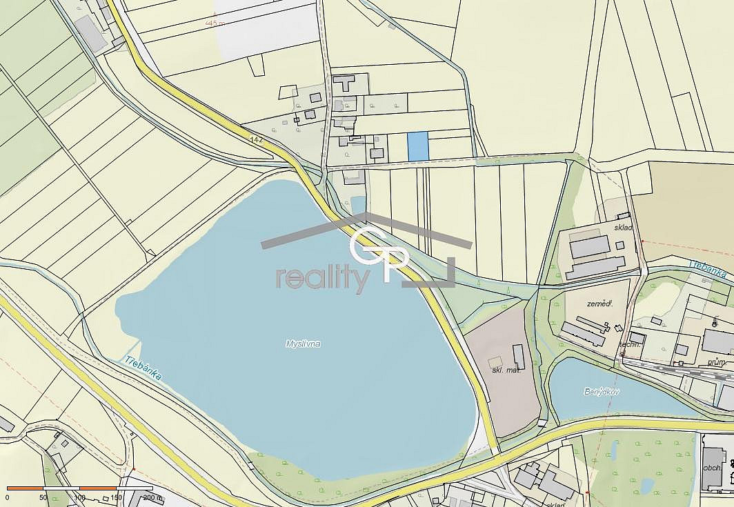 Prodej stavebního pozemku 1 106 m² – pohled 6