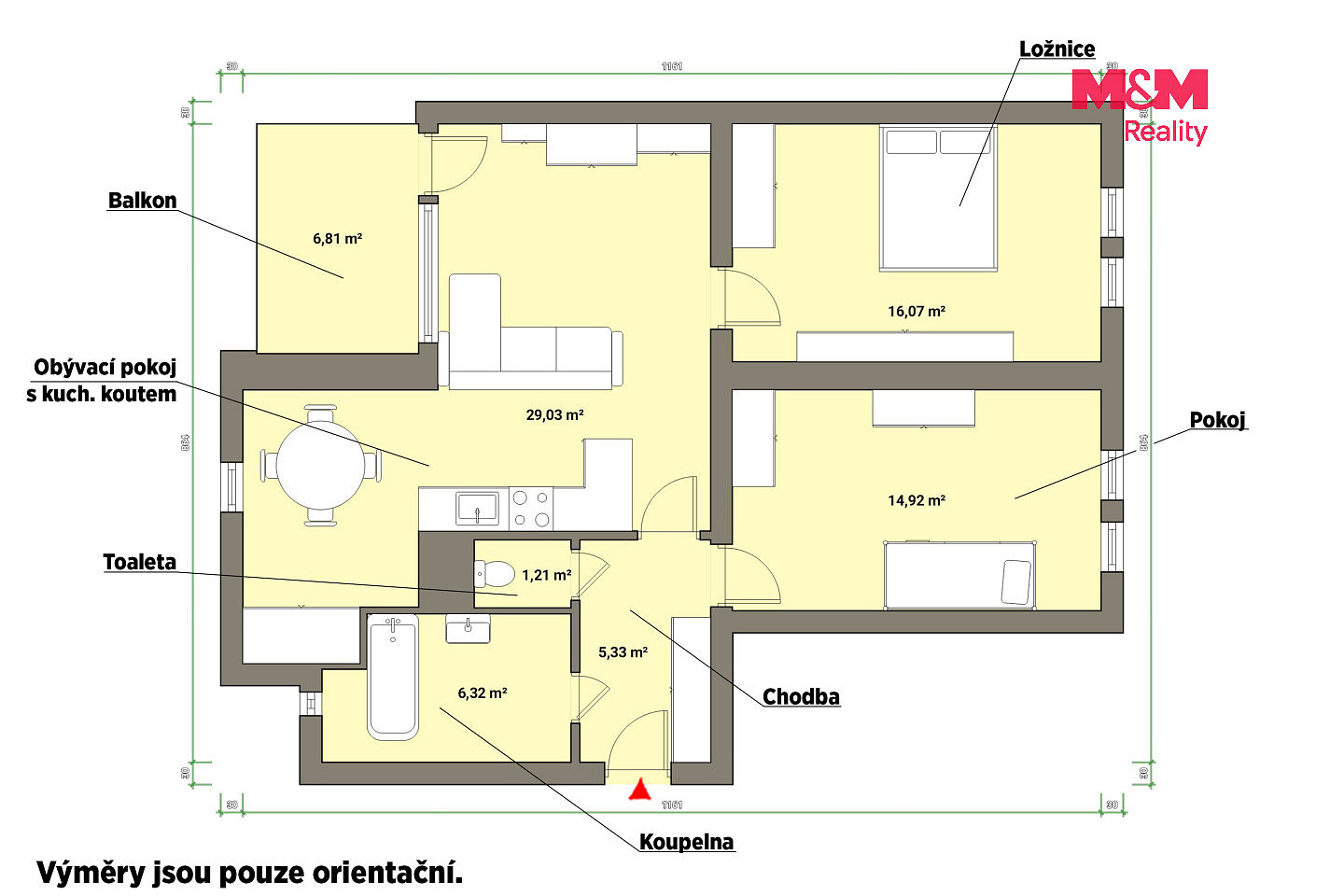 Prodej bytu 3+kk 72 m² – fotografie 5