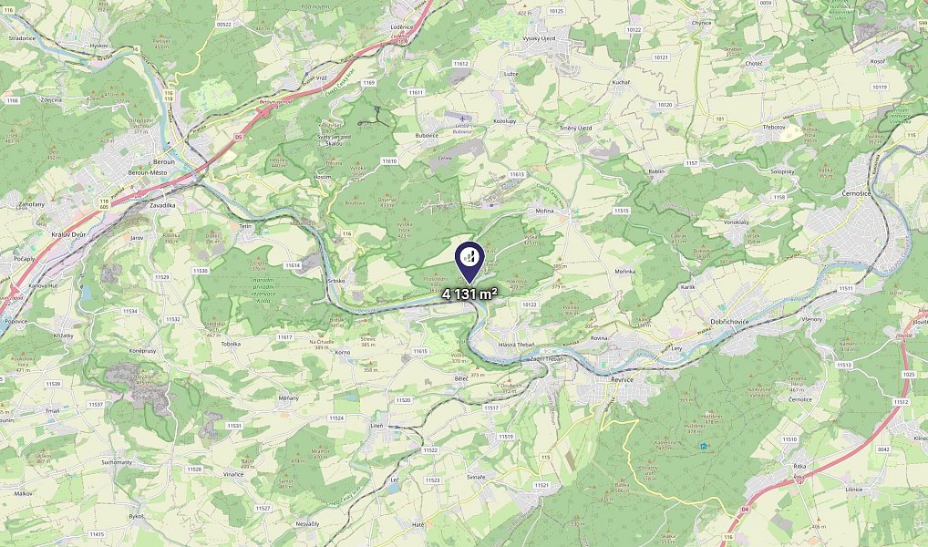 Prodej pozemku 3 098 m², Karlštejn – náhled fotky 3