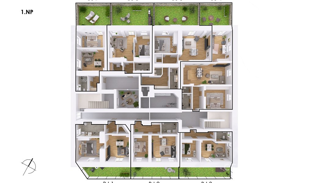 Prodej bytu 2+kk 49 m², Postupice – náhled fotky 11