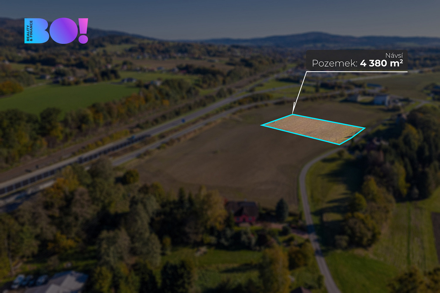 Prodej komerčního pozemku 4 380 m² – fotografie 3