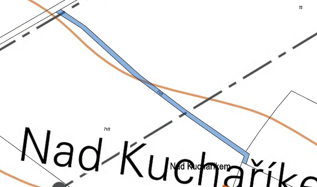 Prodej pole 207 m², Vysoký Újezd – náhled fotky 3
