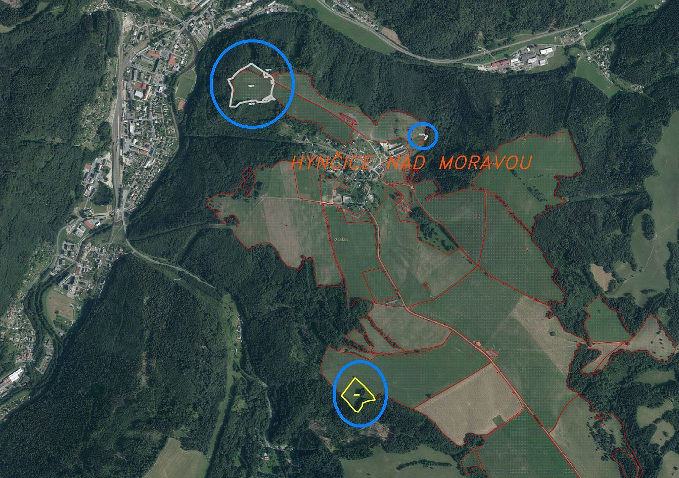 Prodej pole 53 256 m²