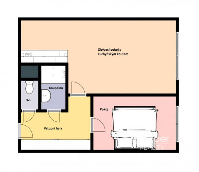 Prodej bytu 2+kk 43 m² – fotografie 2