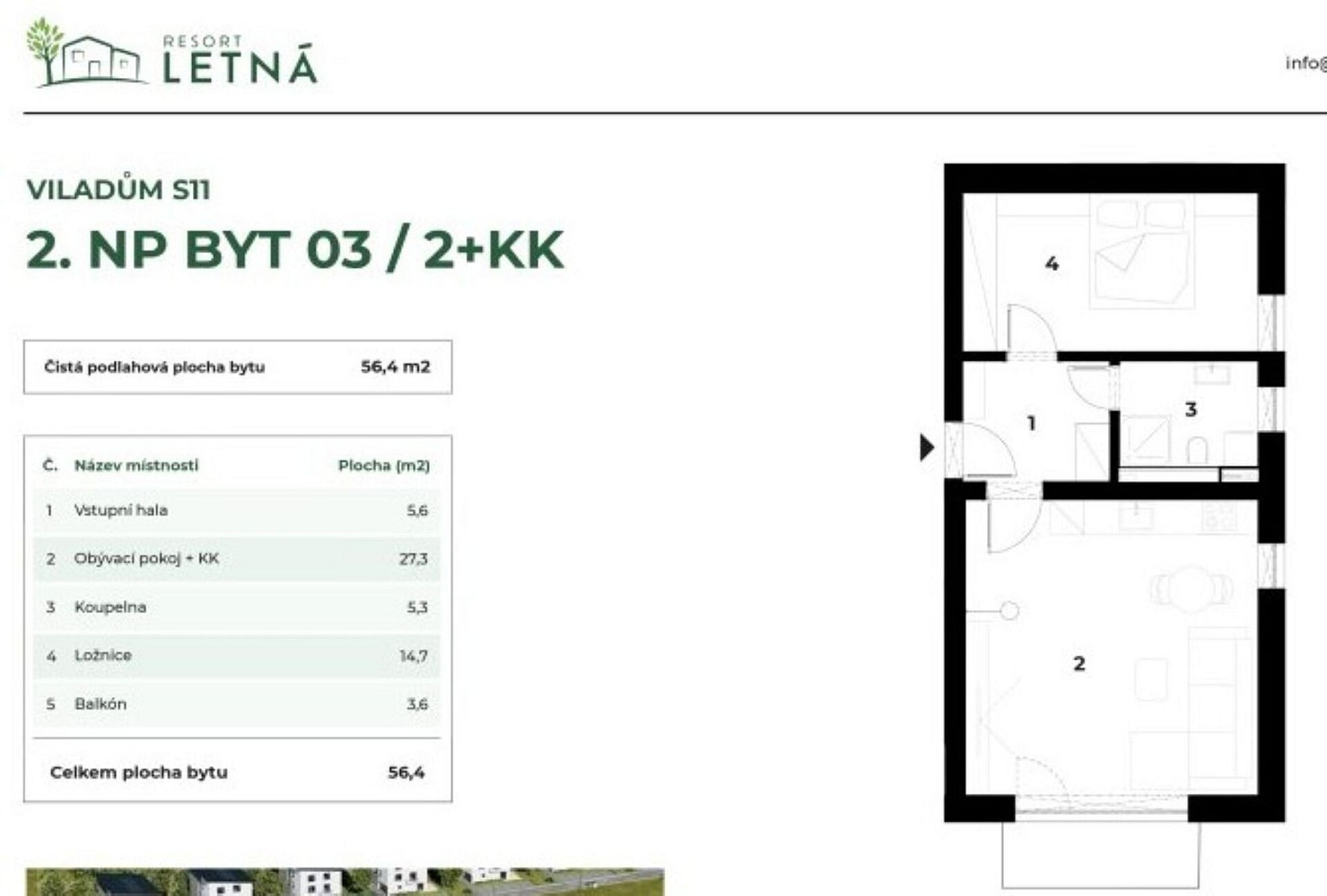 Prodej bytu 2+kk 57 m² – fotografie 4