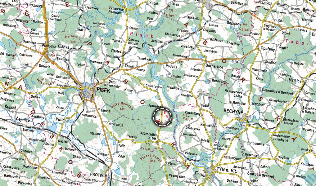 Prodej pole 52 280 m², Albrechtice nad Vltavou – náhled fotky 3
