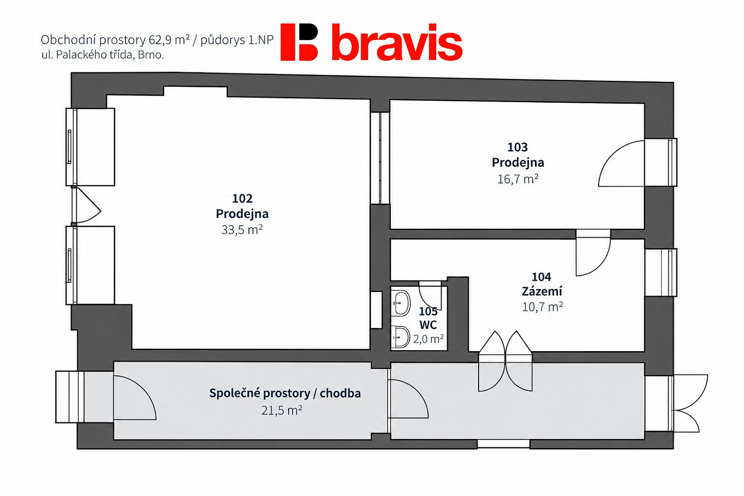 Pronájem obchodních prostor 63 m² – fotografie 5