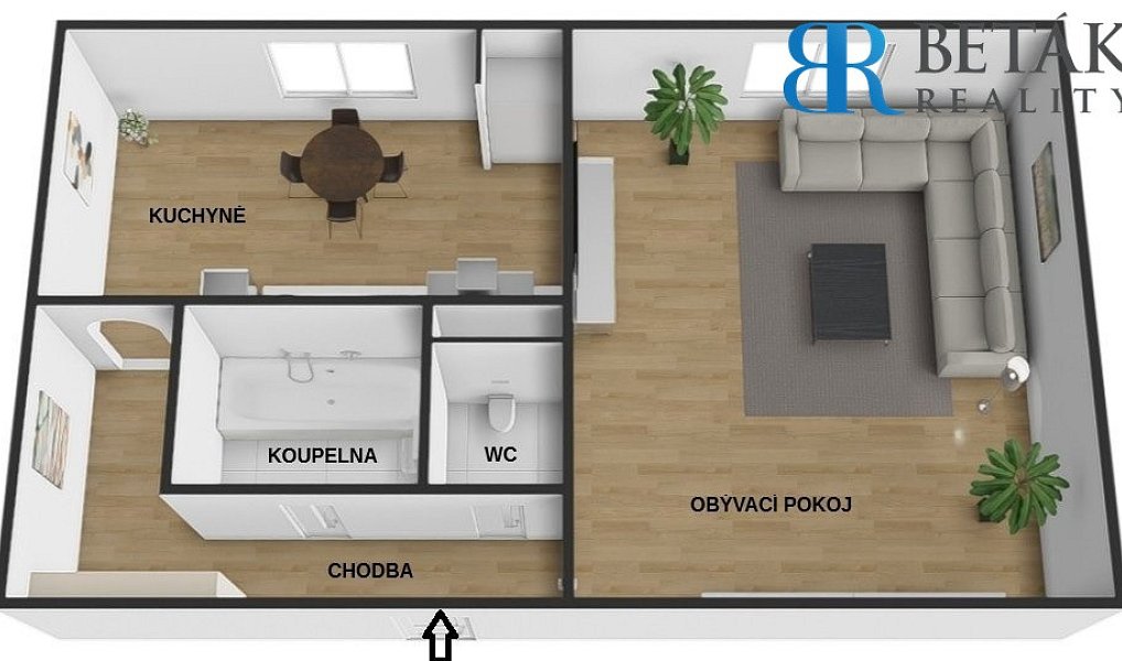 Prodej bytu 1+1 33 m², Přerov – náhled fotky 2