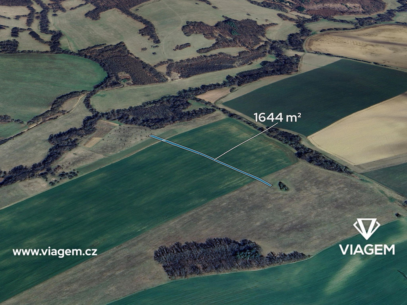 Prodej pole 1 644 m²