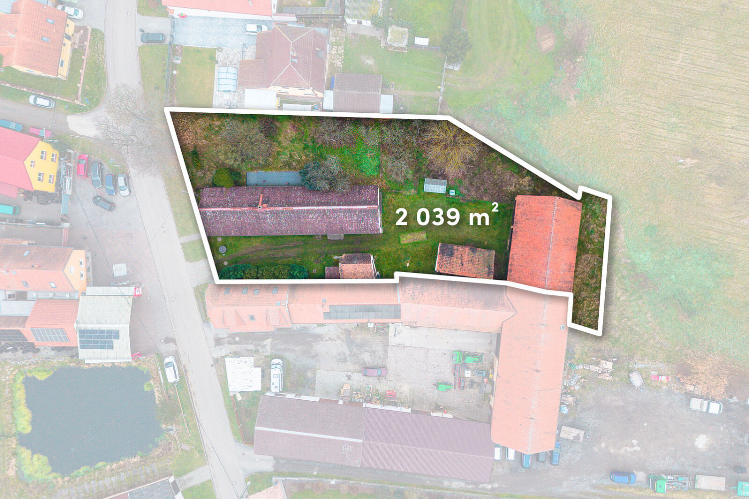 Prodej stavebního pozemku 2 039 m²