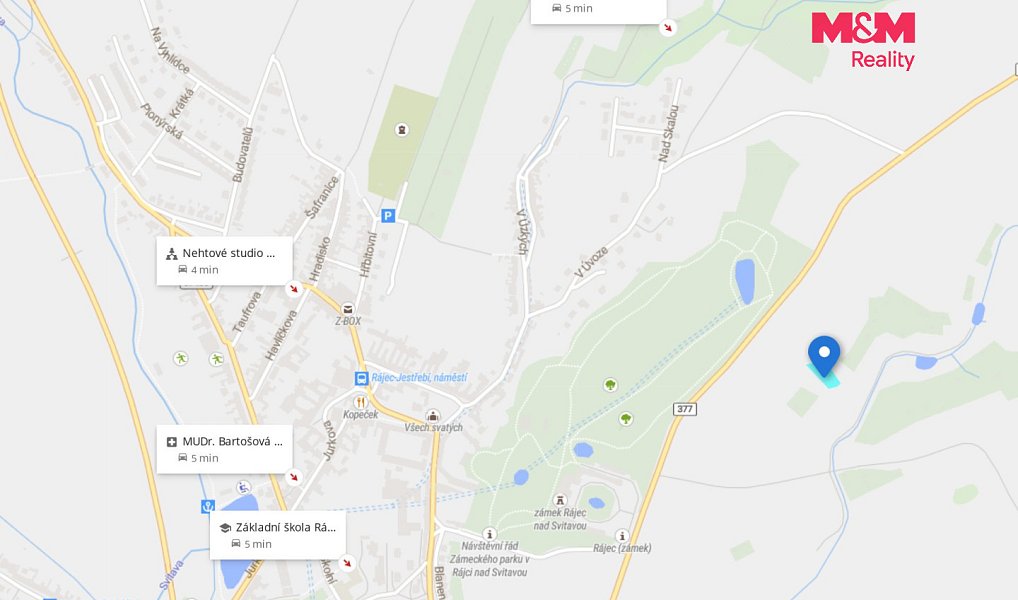 Prodej stavebního pozemku 1 267 m², Rájec-Jestřebí – náhled fotky 9