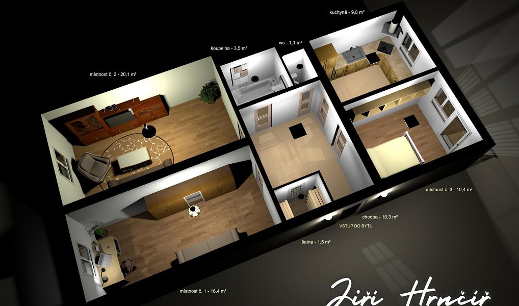 Prodej bytu 3+1 73 m², Praha – náhled fotky 4