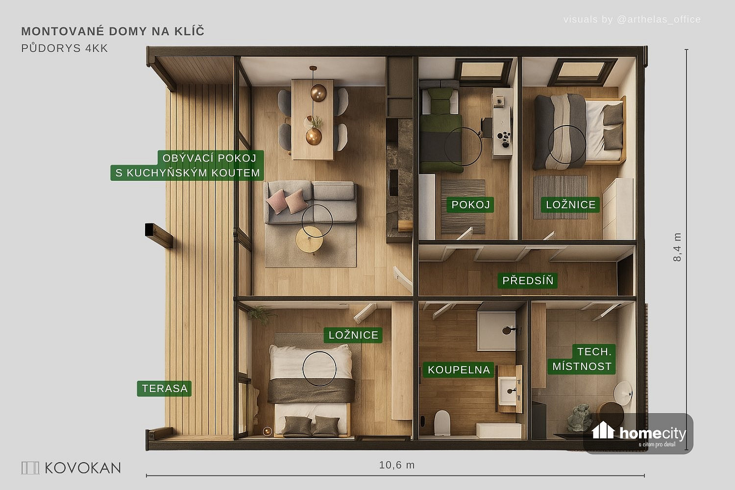 Prodej domu 89 m² s pozemkem 844 m² – pohled 4