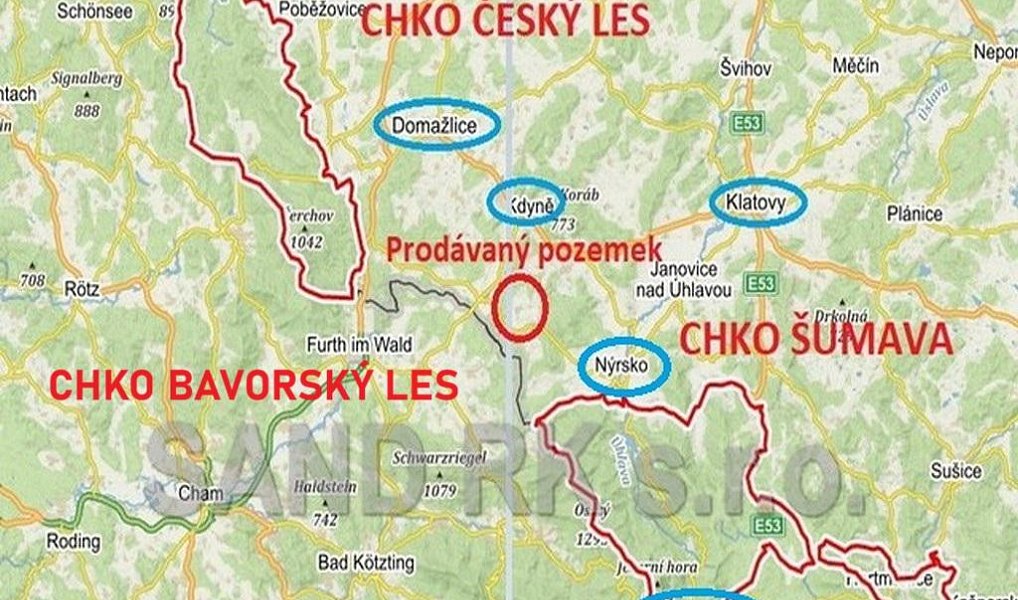 Prodej stavebního pozemku 843 m², Všeruby – náhled fotky 3