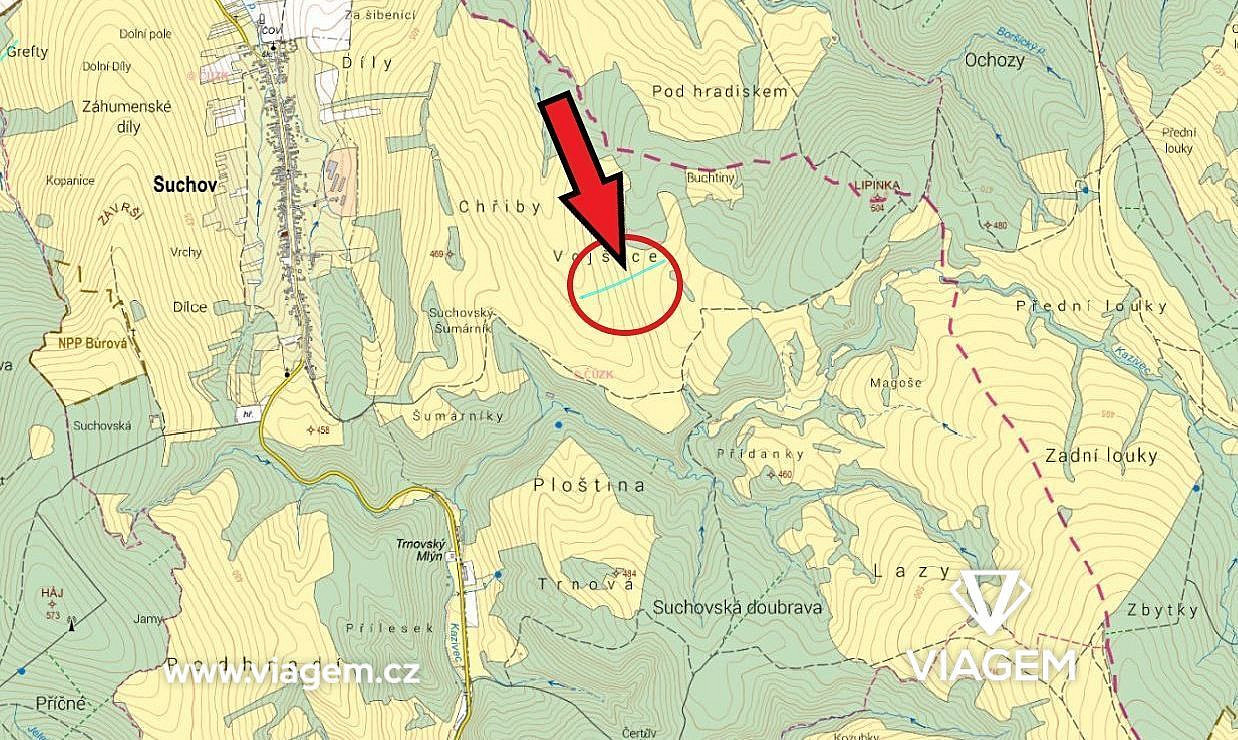 Prodej pole 2 848 m² – fotografie 3