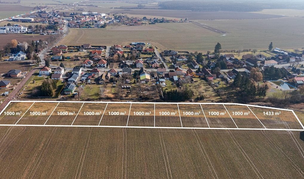 Prodej stavebního pozemku 1 000 m², Chudeřice – náhled fotky 4