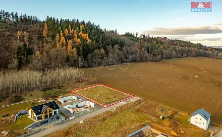 Prodej stavebního pozemku 1 542 m², Jilmová, Prachatice - Prachatice II