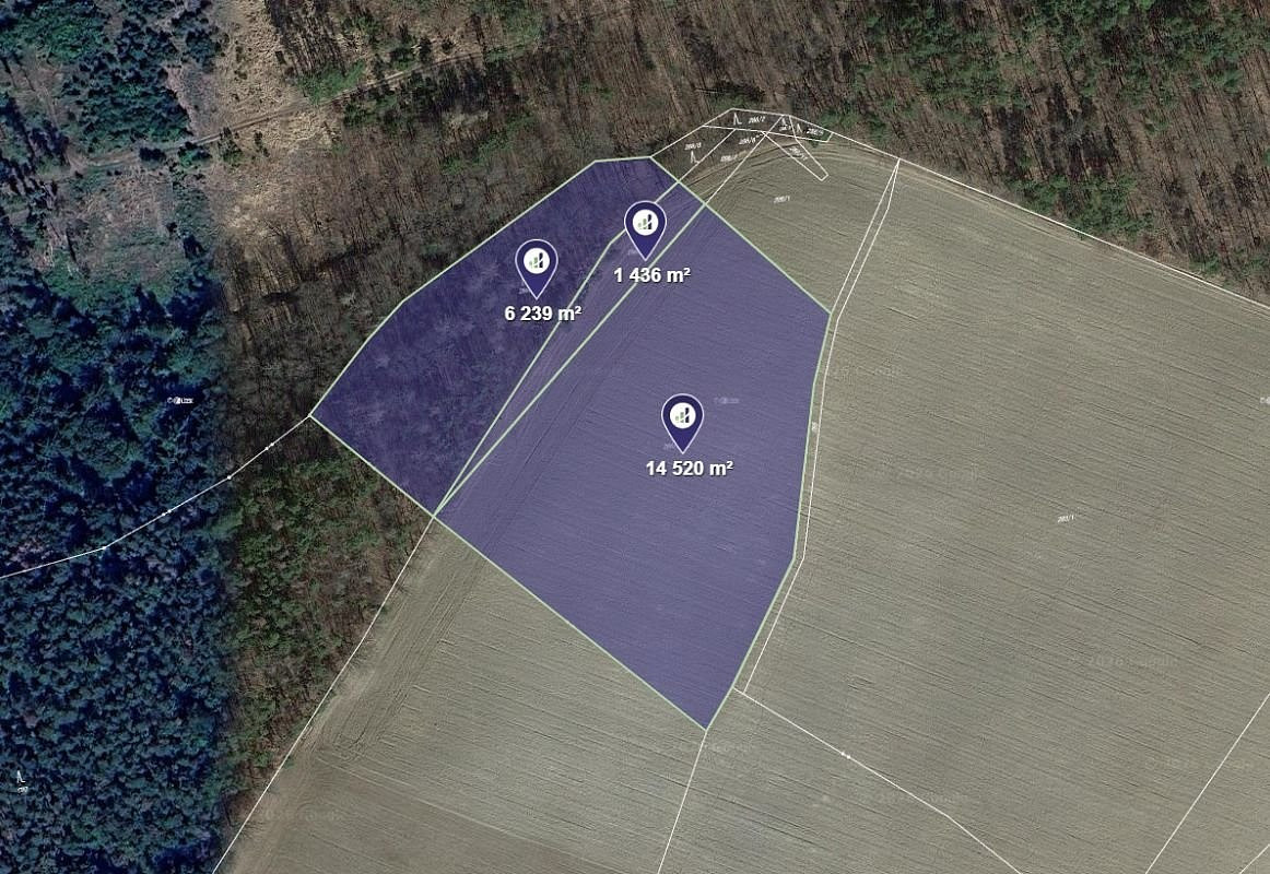 Prodej pole 5 549 m²