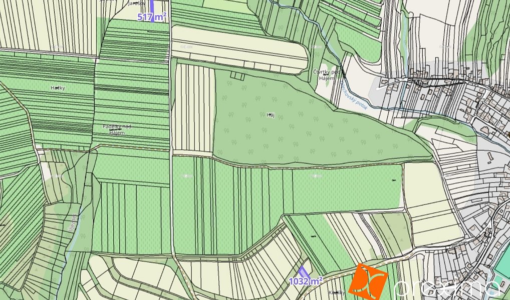 Prodej pole 239 m², Ořechov – náhled fotky 2