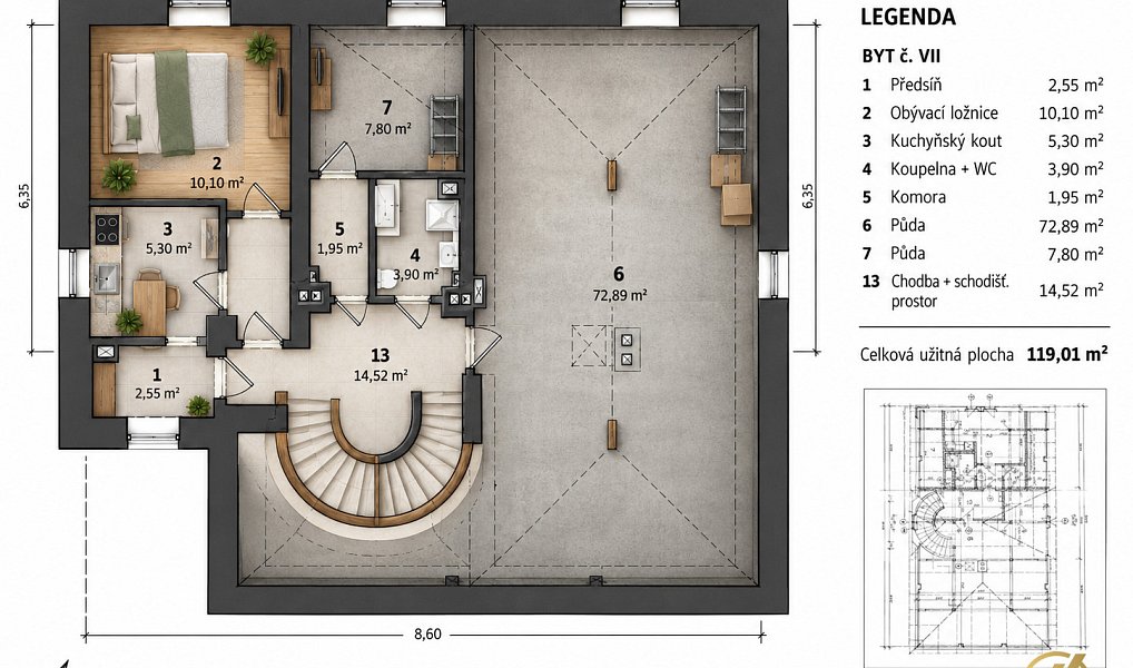 Prodej nájemního domu, činžáku 360 m², Mladá Boleslav – náhled fotky 33