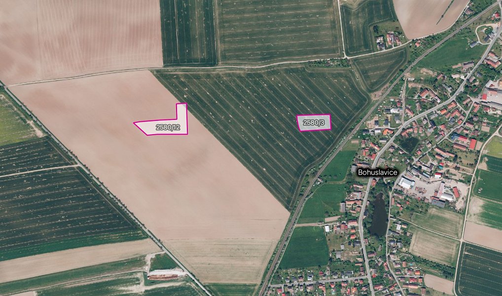 Prodej pole 13 763 m², Bohuslavice – fotka 1 z 3