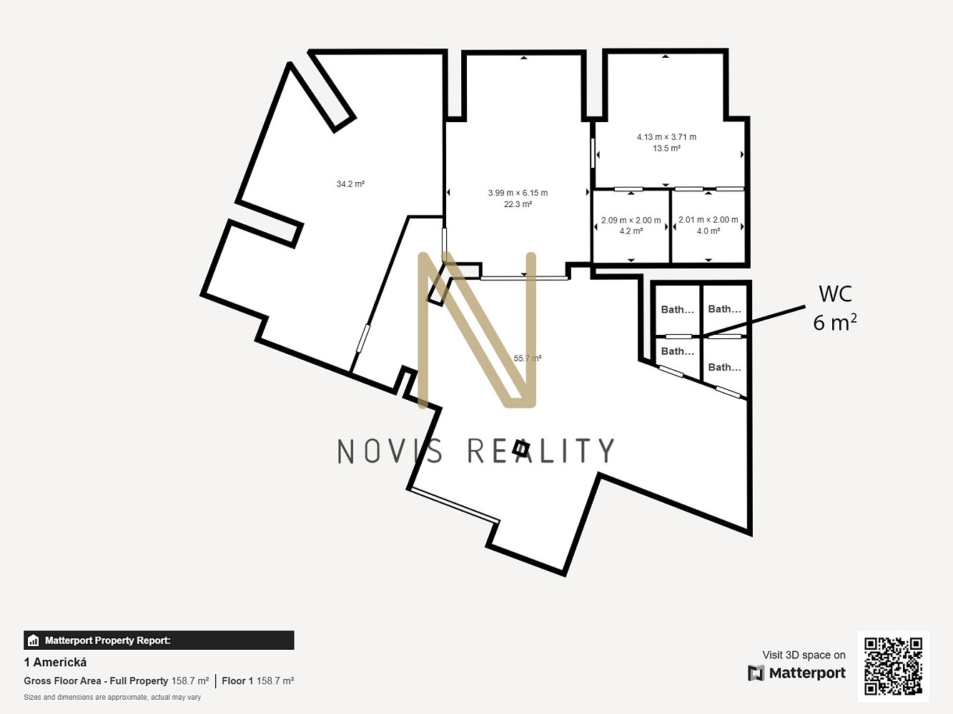 Pronájem kanceláře 140 m² - Widok 4