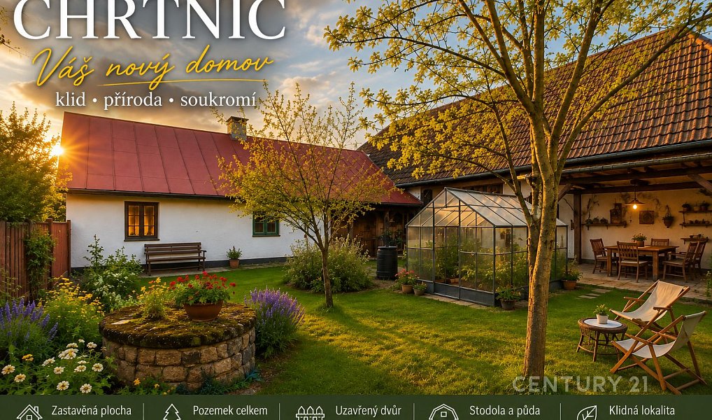 Prodej domu 106 m² s pozemkem 349 m², Chrtníč – fotka 1 z 26