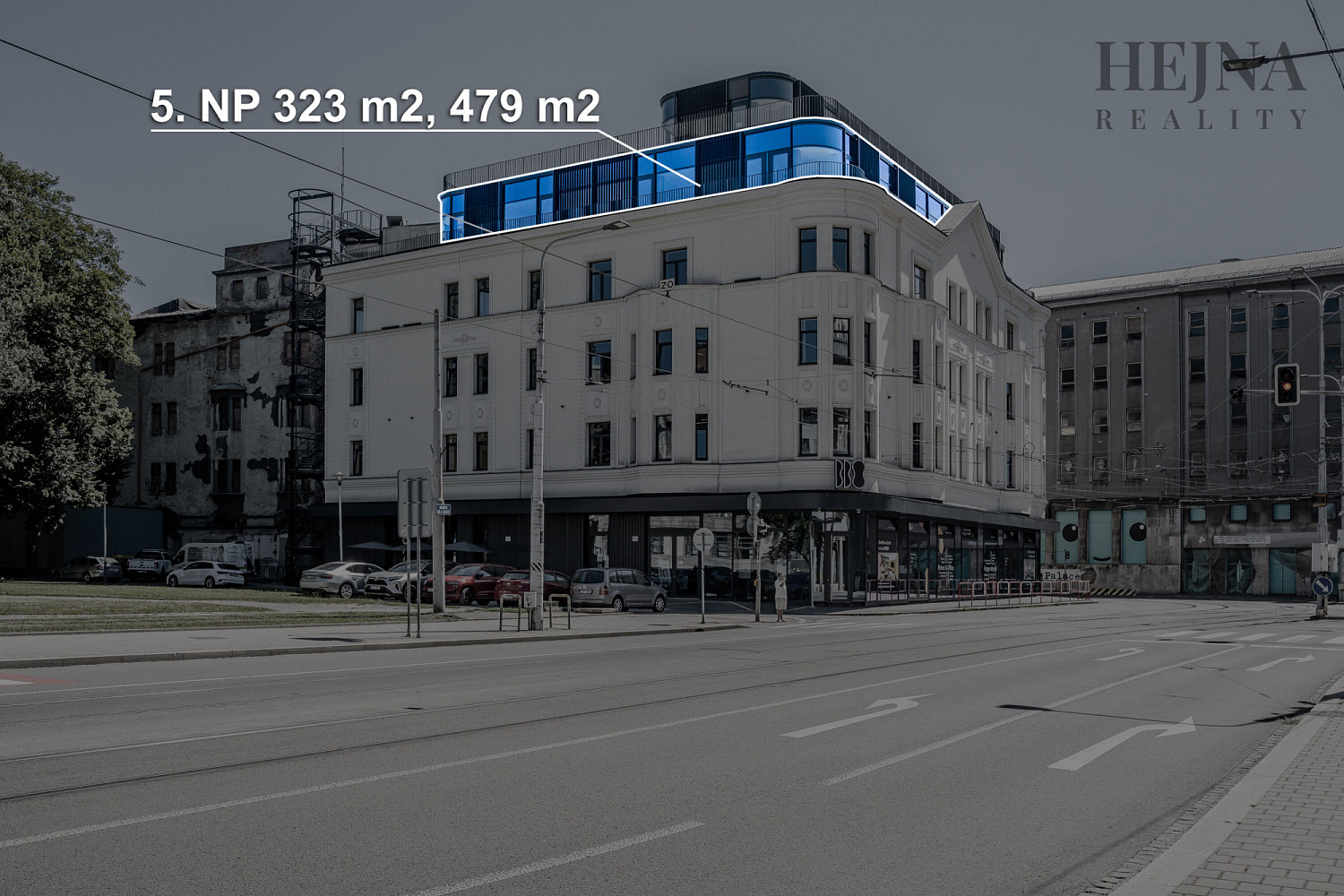Pronájem obchodních prostor 802 m²