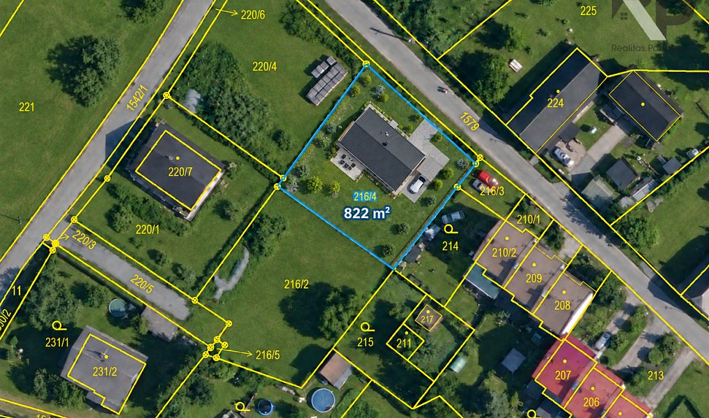 Prodej stavebního pozemku 822 m², Sobotín – náhled fotky 2