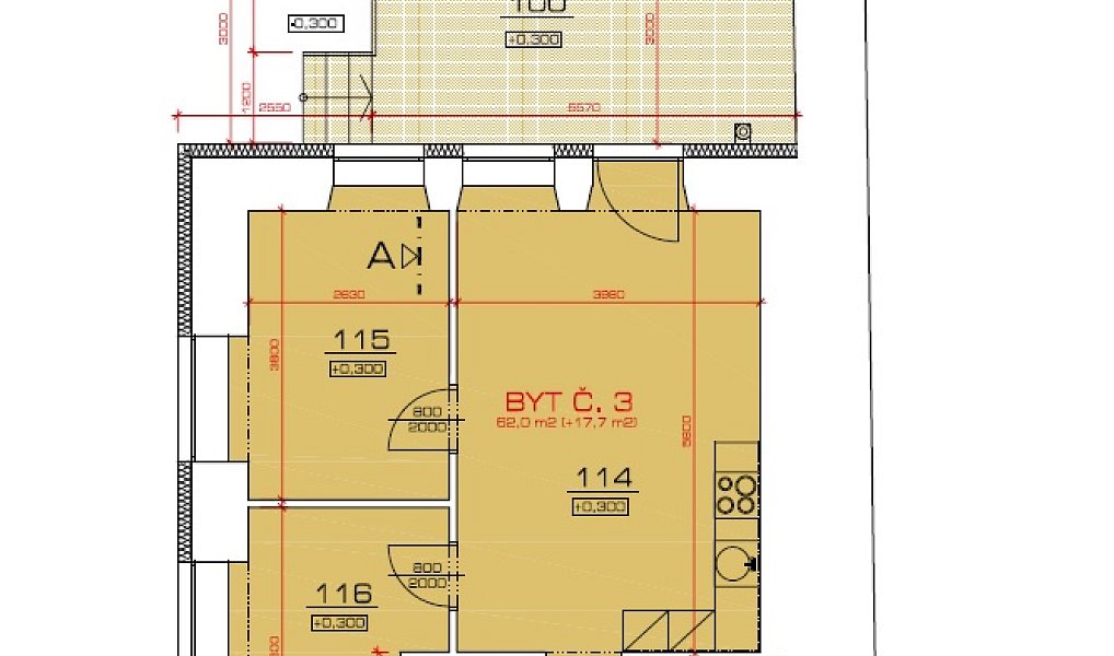 Prodej bytu 3+kk 65 m², Třebechovice pod Orebem – náhled fotky 15