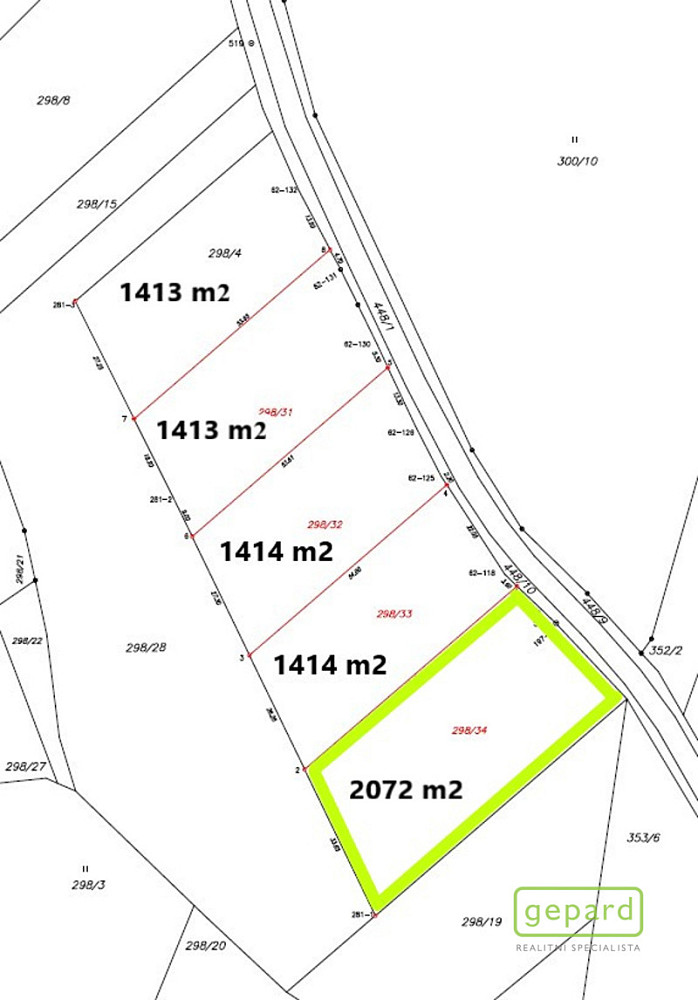 Prodej stavebního pozemku 2 072 m² — photo 4