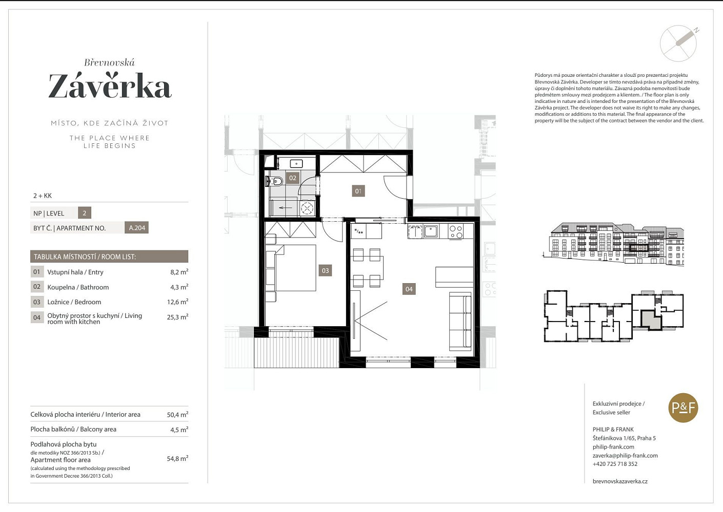 Prodej bytu 2+kk 50 m² – fotografie 4