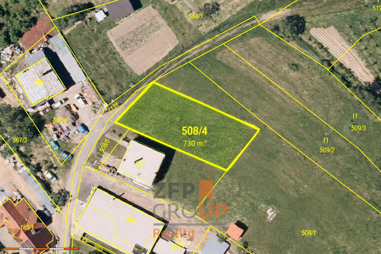 Prodej stavebního pozemku 730 m²