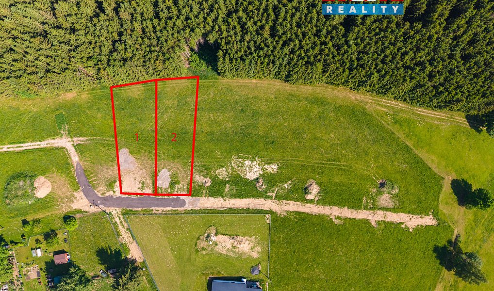 Prodej stavebního pozemku 1 000 m², Krásná – fotka 1 z 17
