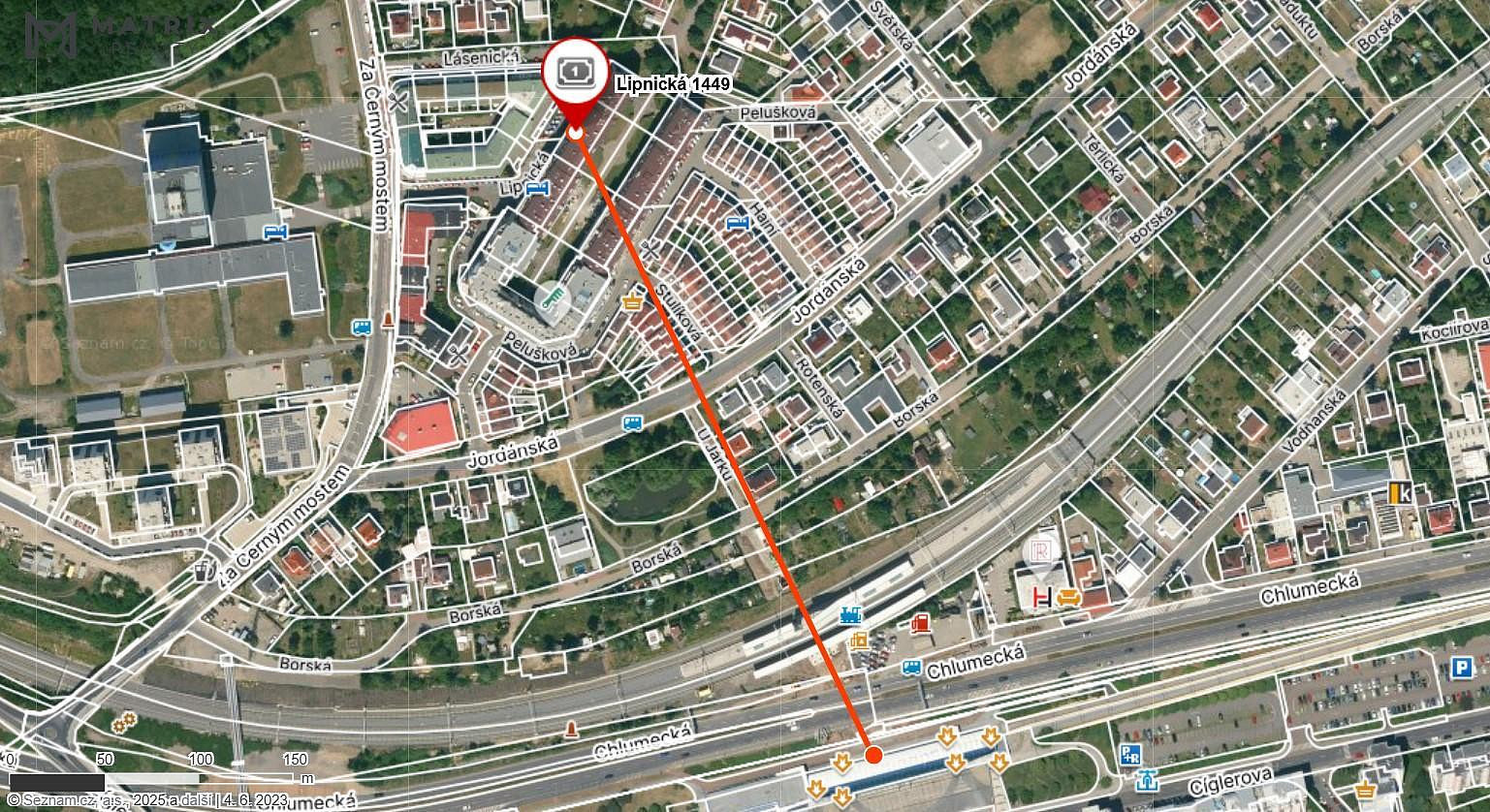 Prodej garážového parkovacího stání Praha 9, Lipnická – pohled 5