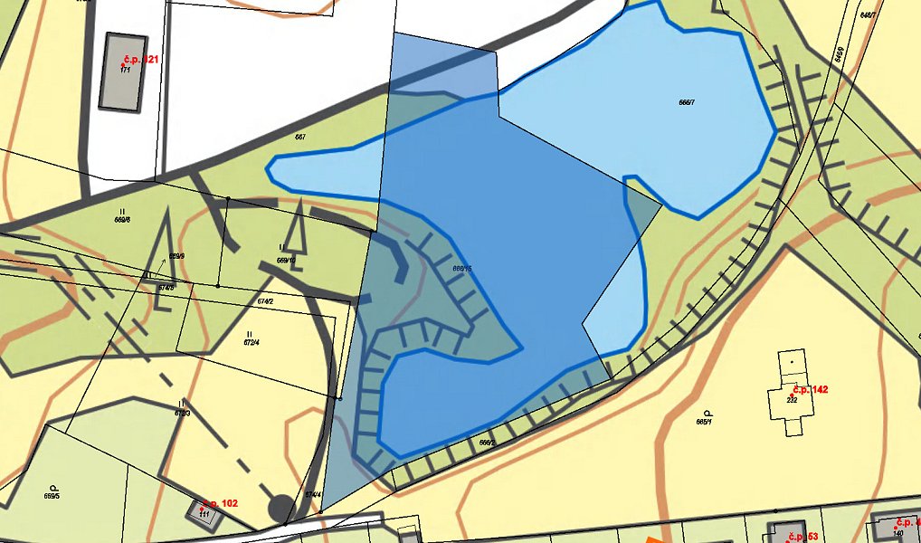 Prodej pozemku 4 212 m², Obruby – náhled fotky 3