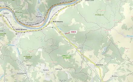 Dražba lesa 2 957 m², Malé Březno