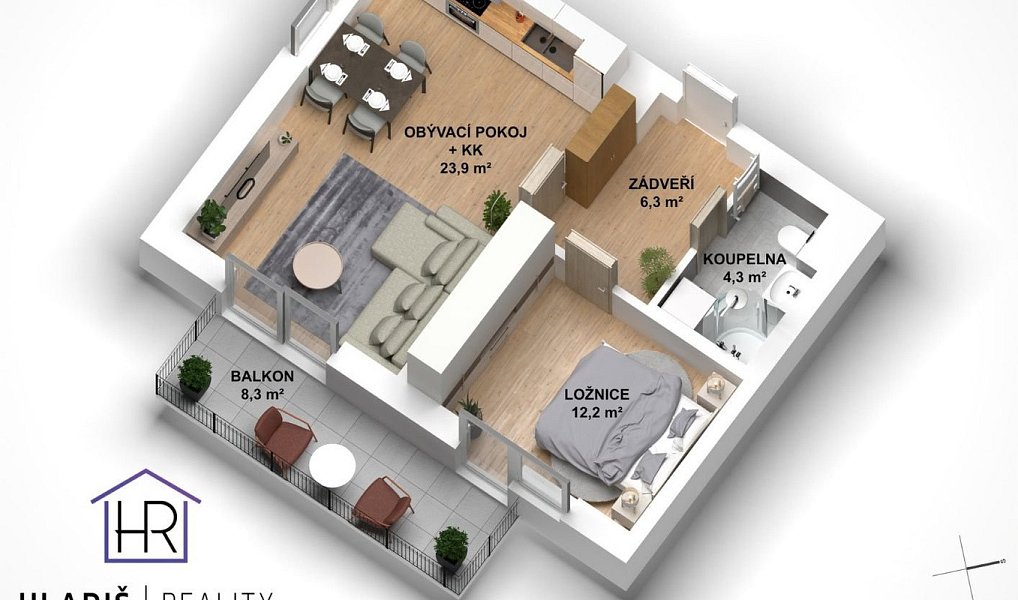 Prodej bytu 2+kk 46 m², Fryšták – náhled fotky 28
