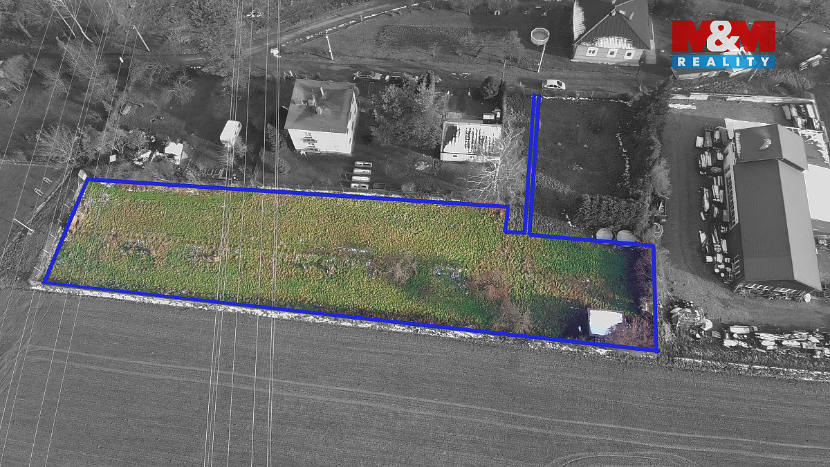 Prodej stavebního pozemku 1 877 m² – pohled 3