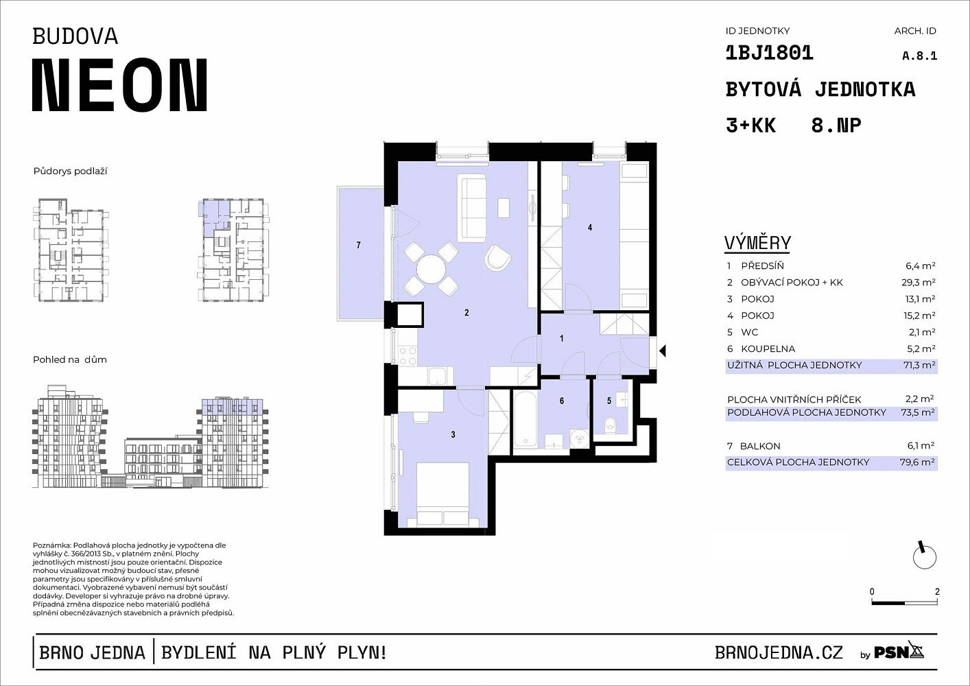 Prodej bytu 3+kk 71 m² — photo 2