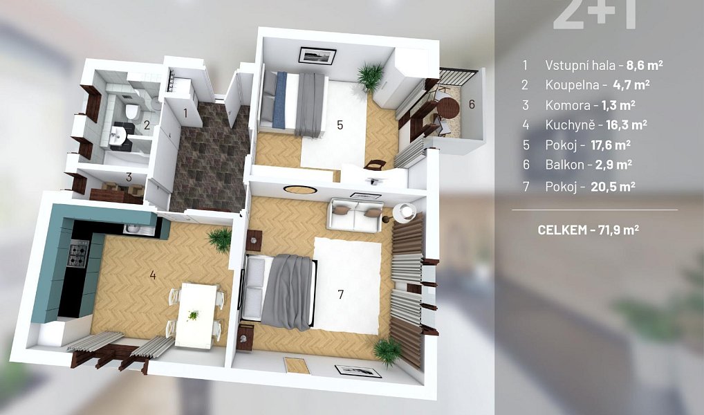 Prodej bytu 2+1 85 m², Říčany – náhled fotky 13